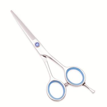 Imagem de Conjunto profissional de tesouras de corte de cabelo de 17 cm com tesouras de corte de cabelo, conjunto de tesouras de corte de cabelo para barbeiro (azul marinho)