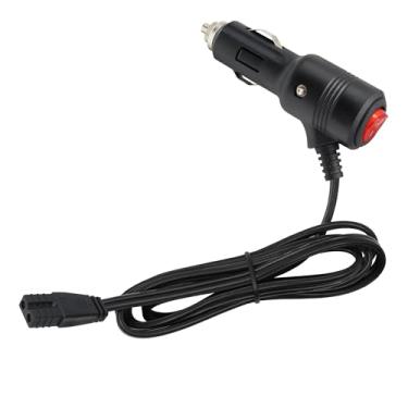 Imagem de Xilaghy Cabo de alimentação CC com plugue de isqueiro de 12 V com interruptor liga/desliga para refrigerador de geladeira de carro, cabo de extensão de energia de 2 pinos (1M)