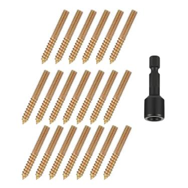 Imagem de Amagogo 20 peças de parafusos de suspensão auto-roscantes 5/16-18 x 2 polegadas parafusos de haste roscados de hardware