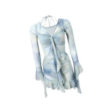 Imagem de oshhni Maiô Feminino de Manga Comprida, Roupa de Banho Confortável para Surfe E Piscina No Verão