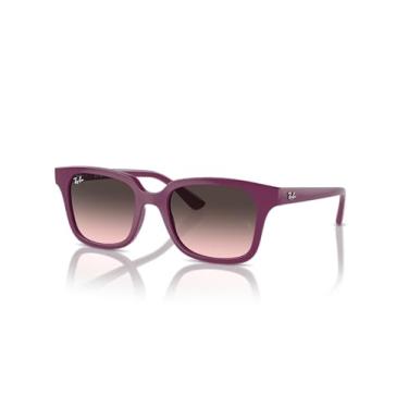 Imagem de Ray-Ban Óculos de sol quadrados RJ9071S para crianças, Cereja/Rosa Gradiente Cinza, 48 mm