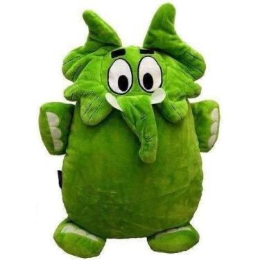 Imagem de Pelúcia Almofada Jotalhão, Turma da Mônica, 35 cm, Verde, Decorativa