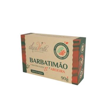 Imagem de Kit 6 Unidades Sabonete Vegetal Alquiverde de Barbatimão com Aroeira 90g - Natural Hidratante Limpeza Suave Pele Macia Antisséptico Cuidados Diários Banho