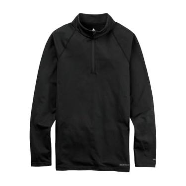 Imagem de Burton Masculino pesado x camada de base com zíper de um quarto, preto verdadeiro, médio