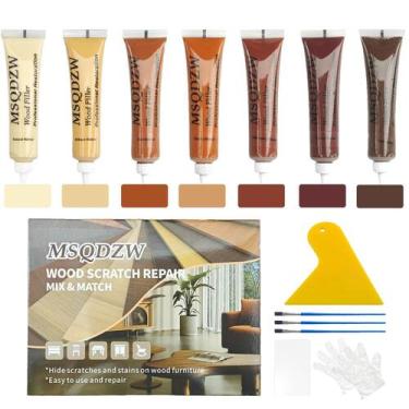 Imagem de Kit de reparo de madeira MSQDZW 13 unidades de enchimentos de madeira 