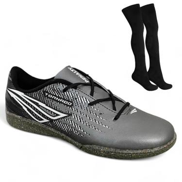 Imagem de Kit Chuteira Futsal Penalty Tornado Infantil + Meião