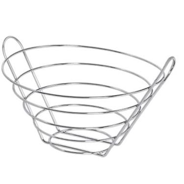 Imagem de Fruteira de Mesa Redonda para Bancada Cromada Organização Decoração Cozinha