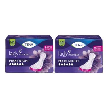 Imagem de Kit 2 Absorvente Tena Lady Discreet Maxi Night 6 Un