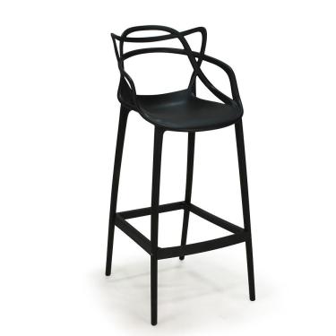 Imagem de Banqueta Alta Allegra Design Cozinha/Bancada - Preto