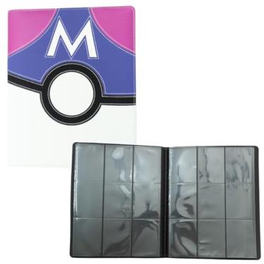 Imagem de Fichário Álbum com elástico compatível com carta Pokémon com 20 folhas (360 bolsos) Purple