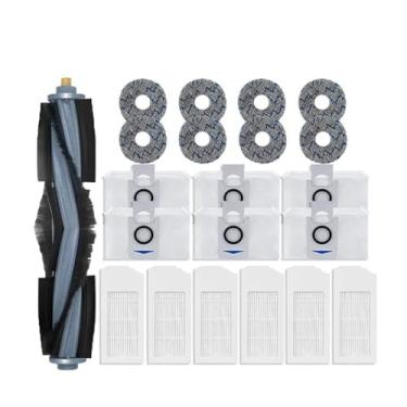 Imagem de Compatible With Ecovacs Deebot X1 OMNI T10 OMNI Robot Vacuum Cleaner Spare Parts Rubber Side Brush Cover,Hepa Filter Mop Rag Dust Bag(21PCS)