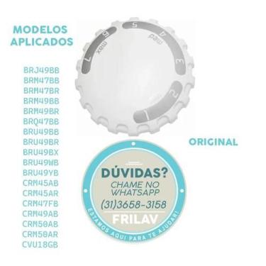 Imagem de Botão do Termostato Cinza Original Brastemp/Consul 326064977 - Para Ge