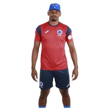 Imagem de Conjunto Goleiro Joma Cruzeiro Futsal 24 S/Nº, Vermelho, Marinho, GG
