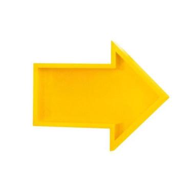 Imagem de Nicho Seta Amarela Prateleira Decorativa Para Quarto Infantil Menina M