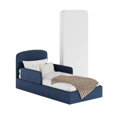 Imagem de Cama Montessoriana Infantil Romeo C/ Colchão e Apoio Lateral