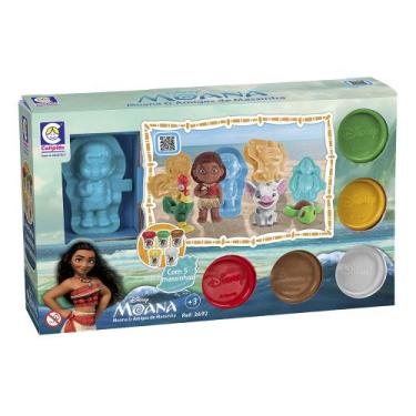 Imagem de Brinquedo Moana e Amigos de Massinha Disney - Cotiplás, Colorido