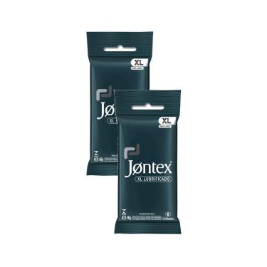 Imagem de Kit 2 Preservativo Jontex XL Lubrificado 6 Unidades