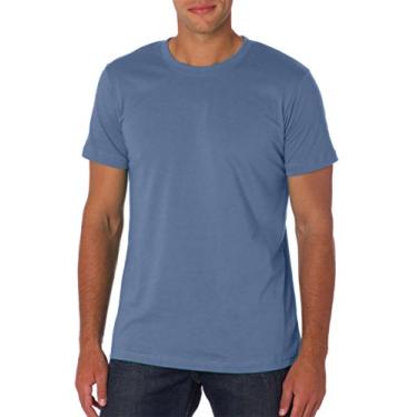 Imagem de Camiseta Bella + Canvas unissex Heather CVC (3001CVC), Steel Blue, Large