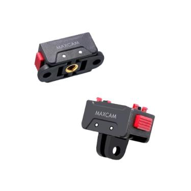 Imagem de MAXCAM Compatível com câmera esportiva Granite Insta360 Ace Pro, base magnética de liberação rápida, adaptador de tripé de montagem rápida com acessórios de orifício de parafuso de 0,6 cm