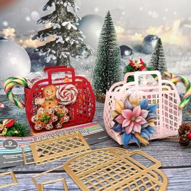 Imagem de Alinacutle 1 peça de matriz de corte de metal para fazer cartões feitos à mão, álbum de recortes, presente de papel, decoração de férias, modelo feito à mão - alinacutle (sacola de compras cortada)