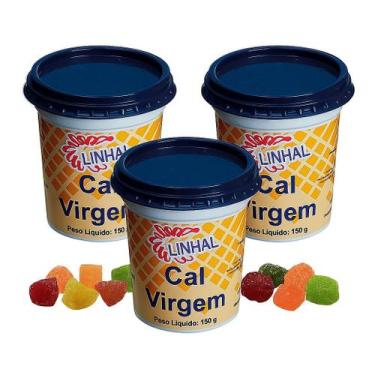 Imagem de Kit 3 Cal Virgem Culinário Doce Caseiros Compota Linhal 150g