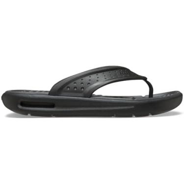 Imagem de Crocs Sandálias masculinas InMotion Flip Flop para homens, conforto literide, preto, 39