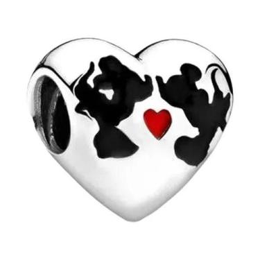 Imagem de Charm De Prata Esterlina 925 Da Disney Para Pulseira Mickey Minnie, Be