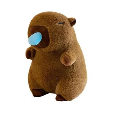 Imagem de Brinquedo De Pelúcia Capivara Fofa De 25cm, Animal De Estimação Macio,