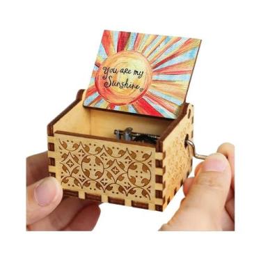 Imagem de Caixa De Música De Madeira Do Filme Pesadelo Antes Do Natal Com Manive