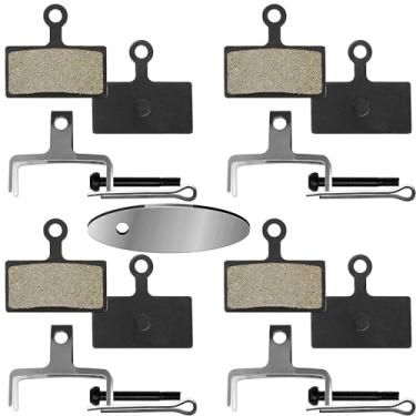 Imagem de DYISLAND Pastilhas de freio a disco de bicicleta MT4S 4 pares compatíveis com Shimano RS785 R785 CX75 R515 R315 R317 R517 XT Br-M8000 M785 XTR M9000 M9020 M987 M988 M985 SLX M700 00 M6 75 M666 Deore