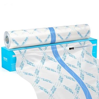 Imagem de OK TAPE Tatuagem pós-tratamento de tatuagem 26 cm x 2 m, remendo de cobertura de tatuagem de segunda pele para cura mais rápida da tatuagem e recuperação da pele, película transparente à prova d'água