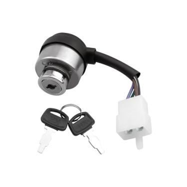 Imagem de Interruptor de ignição com 2 chaves de 4 pinos para mini escavadeira AGT-H15R DHKG-H15