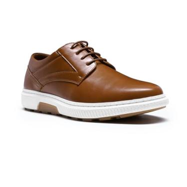 Imagem de Allthemen Sapato social masculino casual Oxford para negócios, tênis masculino, Marrom, 40