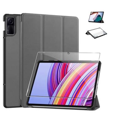 Imagem de Capa Para Xiaomi Redmi Pad SE de 11 Polegadas 2023, Película De Vidro Temperado Para Xiaomi Redmi Pad Se, Conjunto De Capa Protetora E Filme Temperado, Proteção Para Seu Tablet