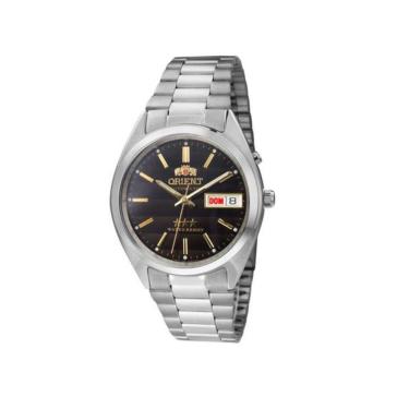 Imagem de Relógio Orient Masculino Automático 469Wa3 P1Sx Preto Aço