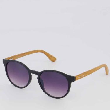 Imagem de Óculos de Sol Hang Loose Beady Preto e Marrom-Unissex