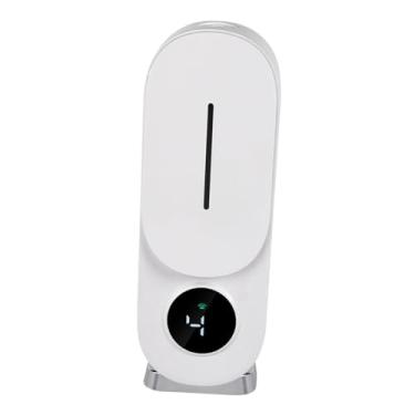 Imagem de Fenteer Difusor de óleos essenciais automático, dispensador de fragrâncias, difusor de aromas portátil com visor digital para quarto e sala de estar, Branco