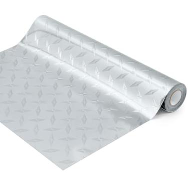 Imagem de Faccito Rolo de vinil autoadesivo de placa de diamante para decoração de parede de renovação de móveis artesanais DIY (30 cm x 6 m)