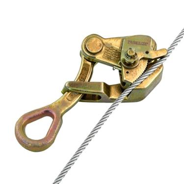 Imagem de Puxador de cabo de 1 tonelada, cabo de aço, extrator de cabo de 997.9 kg para corda de fio de aço de 5/81.3 cm-7/20.3 cm, ferramentas para puxar fio (1t)