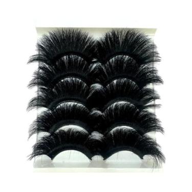 Imagem de Cílios Postiços 3D De Mink De 25mm, 5 Pares, Naturais E Dramáticos, At
