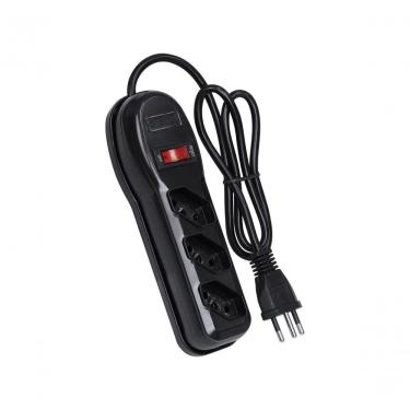 Imagem de Filtro De Linha 3 Tomadas Pp 0,75mm Comprimento 1mt