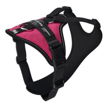 Imagem de Peitoral leve para cães JK9 Longwalk com bolso rastreador, rosa-escuro, tamanho: P