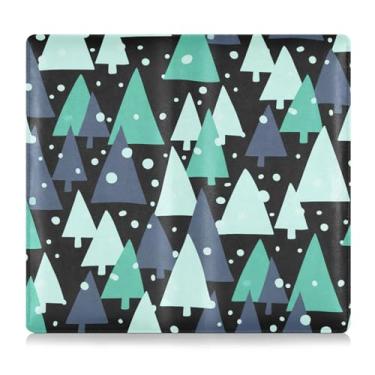 Imagem de Burbuja Suporte de registro e seguro de carro, caixa de luvas de couro para veículo de árvore de Natal, organizador de documentos, carteira e acessórios