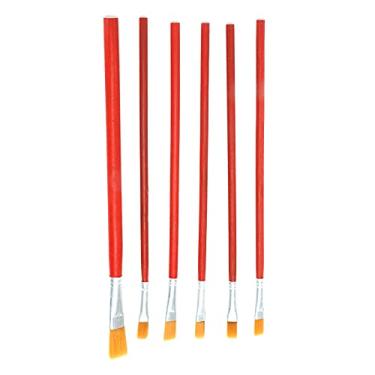 Imagem de Conjunto de pincéis SIWOTED 6 unidades, cerdas multifuncionais anti-derramamento, pincel para pintura em aquarela para pintores e estudantes