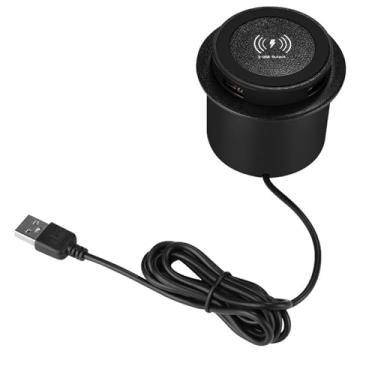 Imagem de Carregador sem fio 3 em 1 estação de carregamento rápido de mesa carregador rápido USB Desktop carregador sem fio para smartphone