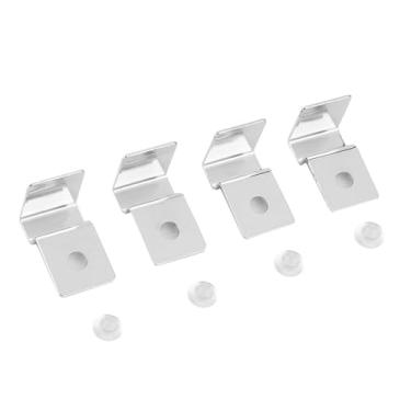 Imagem de Generic Clipe de Cobertura de Vidro de Aquário Em Aço Inoxidável, Durável e Antiferrugem, Suporte para Tanque de Peixes, 4 Unidades, 5-12mm, para Entusiastas de Aquários Domésticos (5mm (4