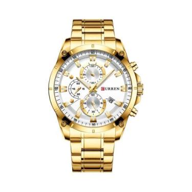 Imagem de Relógio De Luxo Masculino CURREN Automático Com Data À Prova d'Água Re
