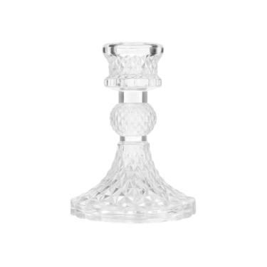 Imagem de CastiçAl De Vidro – Conjunto Decorativo, Um Elegante Suporte De Mesa Adequado Para O Centro Da Mesa De Jantar Ou Para Uma Prateleira.(1 CASTIÇAL)