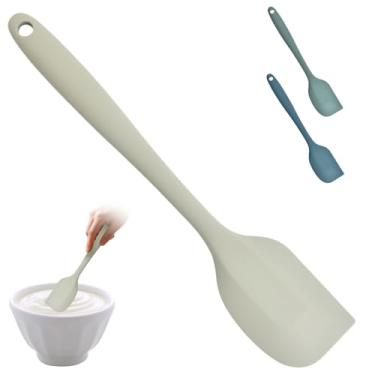 Imagem de Ksheria Espátula de silicone, raspadores de silicone resistentes ao calor de 28 cm para cozinhar, raspadores de tigela de borracha antiaderentes com design sem costura, utensílios de cozinha flexíveis