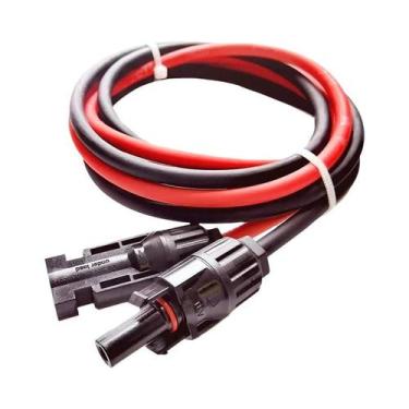 Imagem de Cabo De Extensão Solar 1 Par Macho Fêmea PV 6 4 25 15 Mm2 1M 2M 3M 5M 